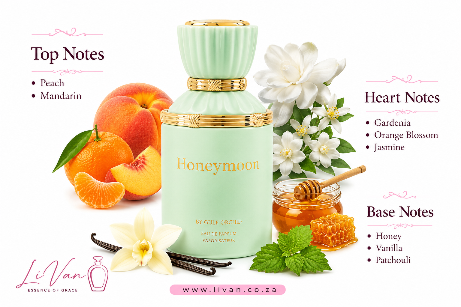 Honeymoon Eau de Parfum 100ml by Gulf Orchid