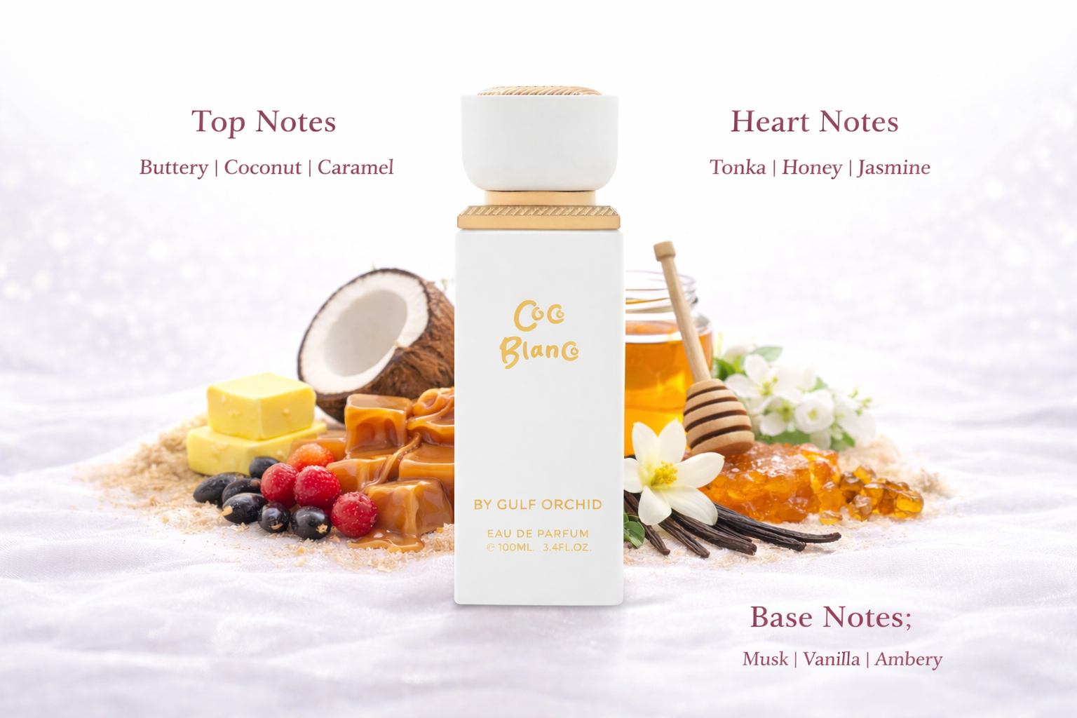 Coco Blanco Eau de Parfum 100ml by Gulf Orchid