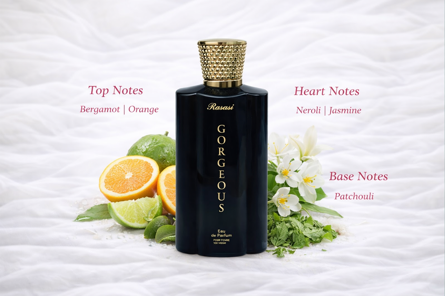 Gorgeous Eau de Parfum 100ml by Rasasi
