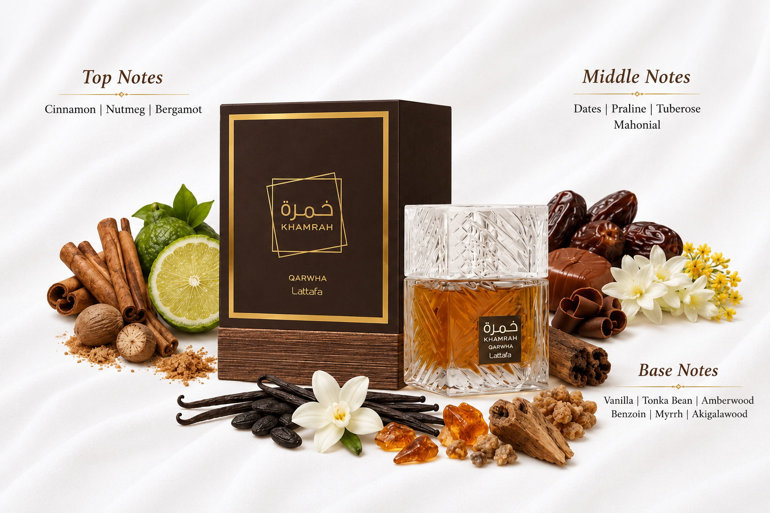 Khamrah Qahwa Eau de Parfum 100ml by Lattafa