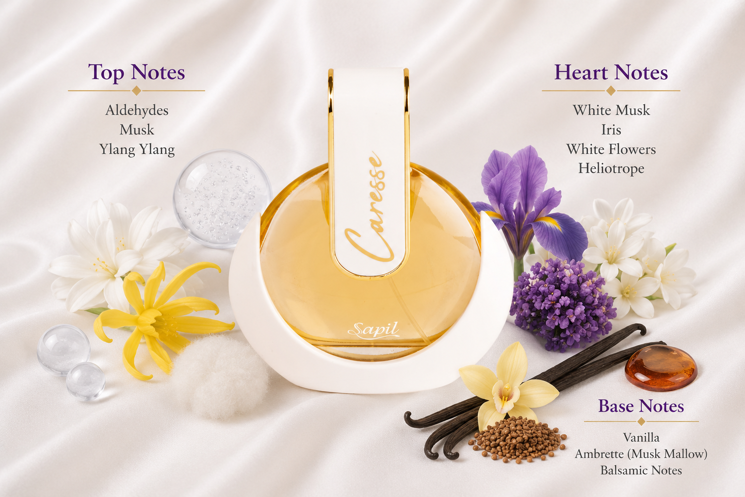 Caresse Eau de Parfum 80ml by Sapil