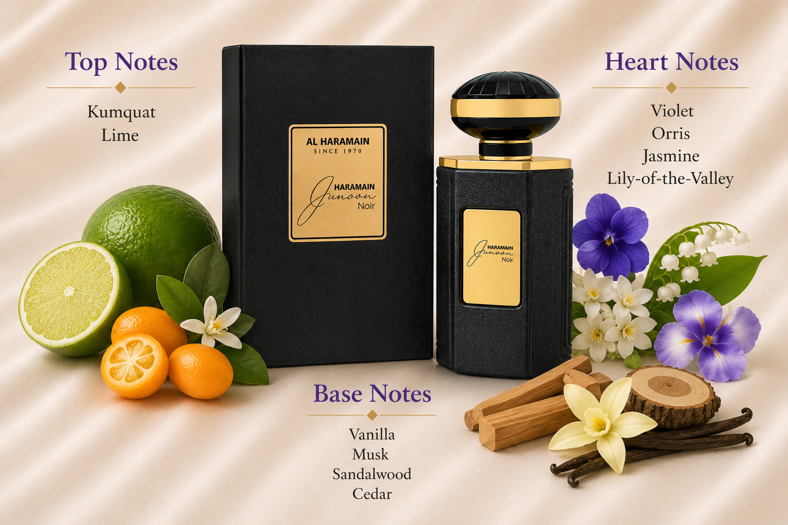 Junoon Noir Eau de Parfum 75ml by Al Haramain