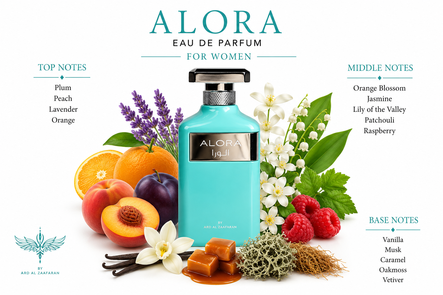 Alora Eau de Parfum for Women 100ml by Ard Al Zaafaran