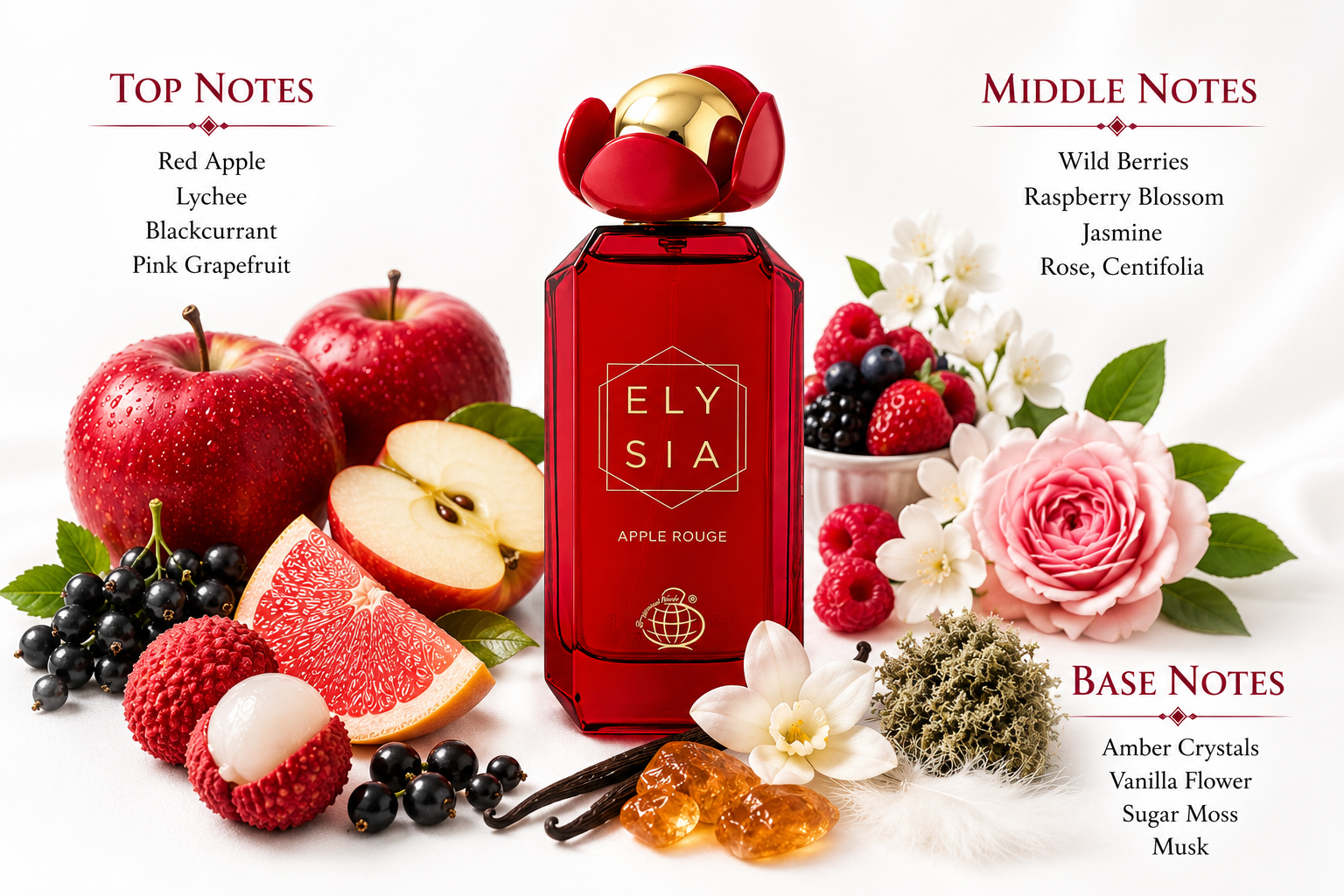Elysia Apple Rouge Eau de Parfum 100ml by Fragrance World
