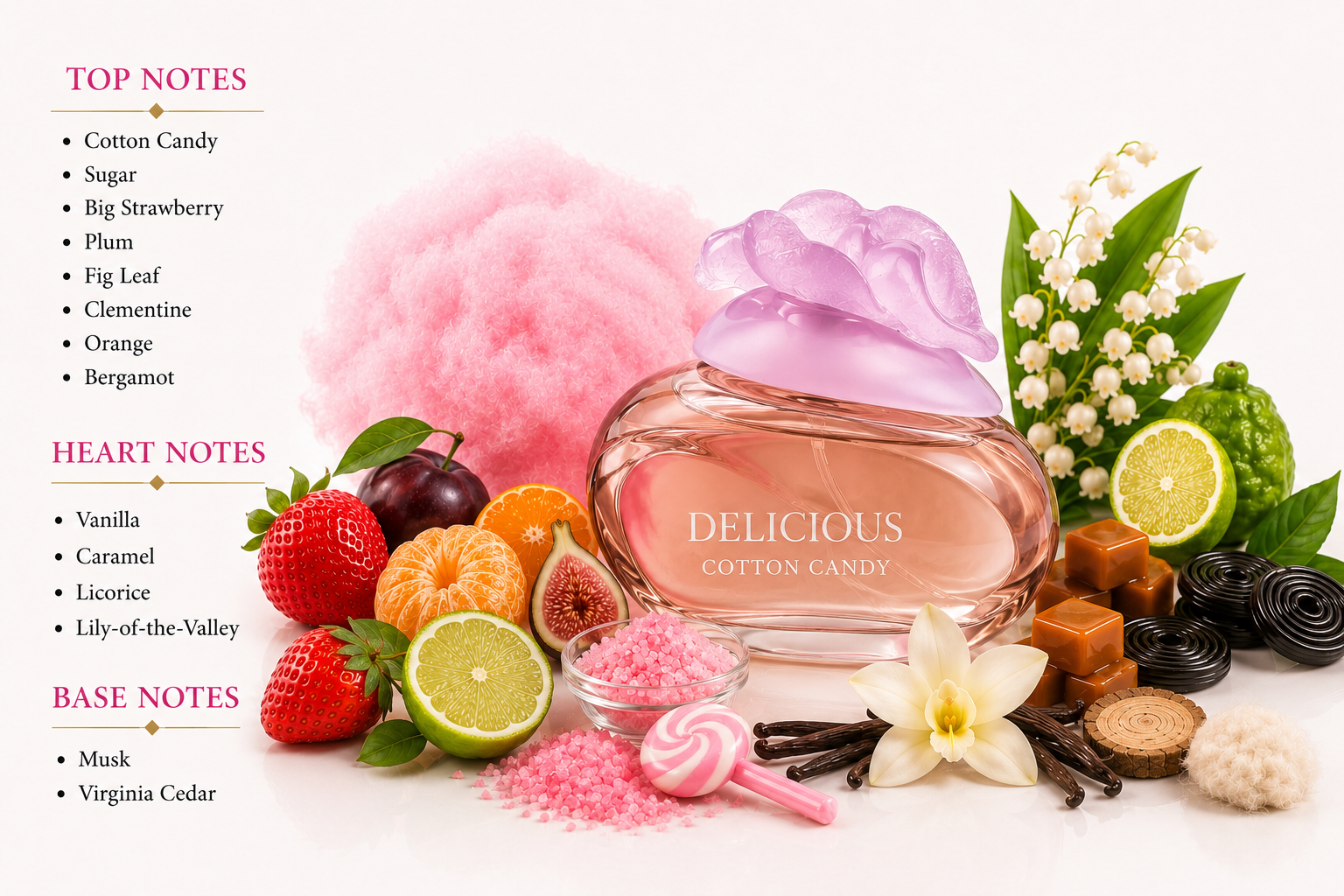 Delicious Cotton Candy Eau de Toilette 100ml by Gale Hayman