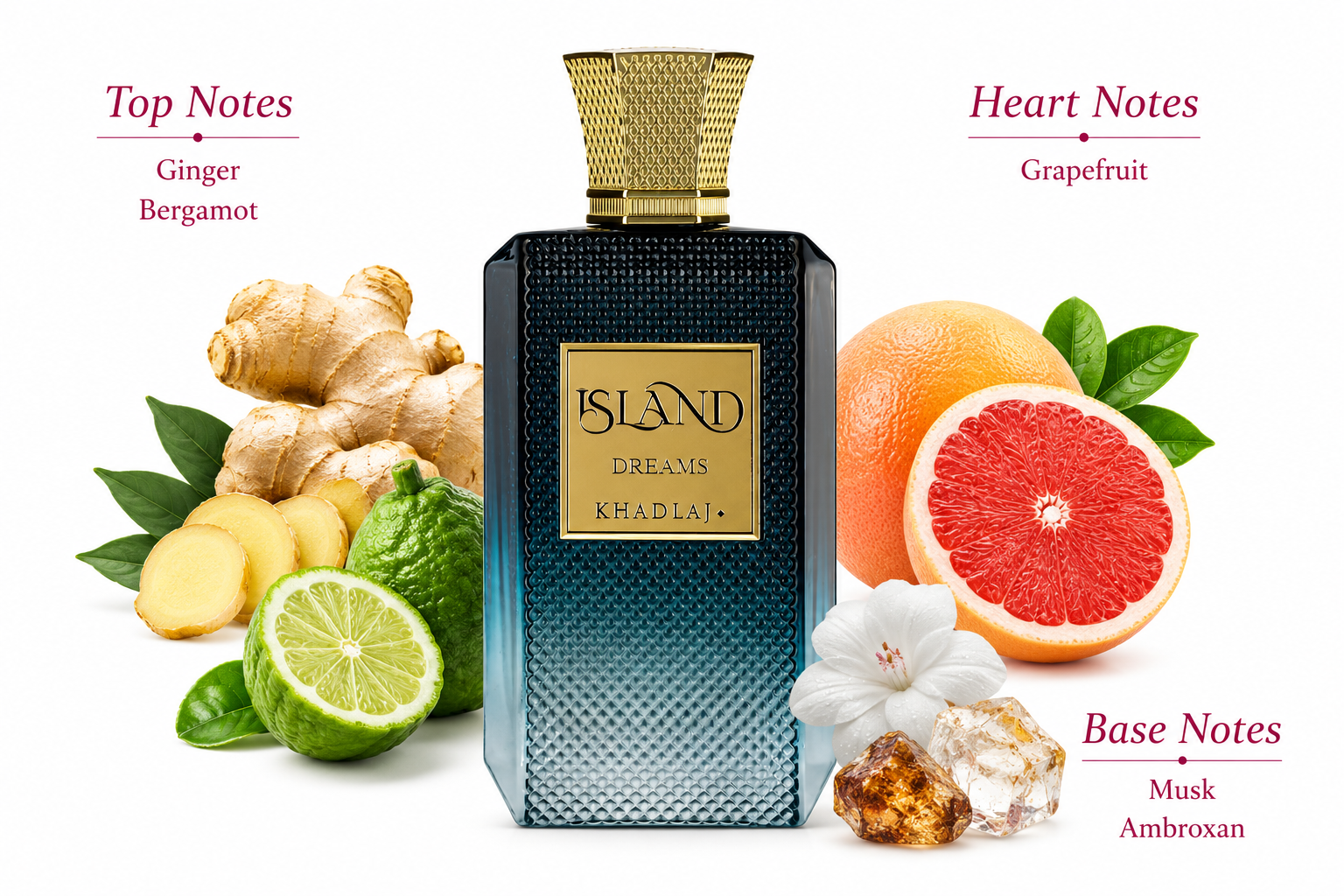 Island Dreams Eau de Parfum 100ml by Khadlaj Perfumes