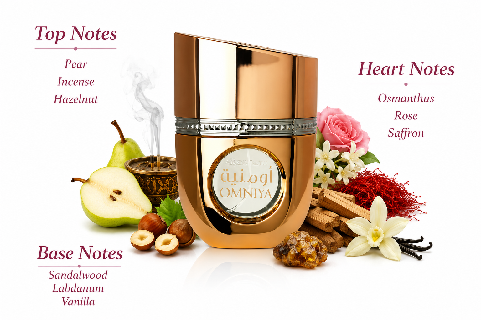 Omniya Eau de Parfum 100ml by Arabiyat Prestige