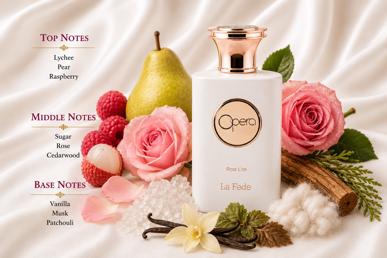 Opera Rose L'Or Eau de Parfum 100ml by La Fede