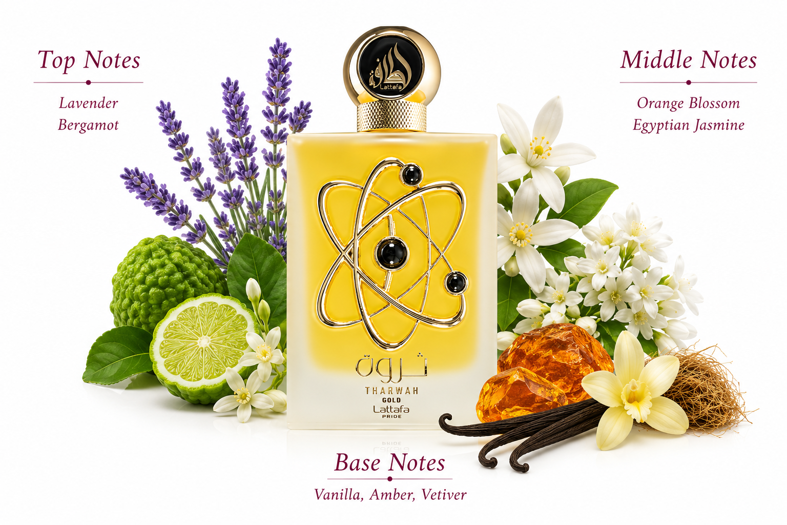 Tharwah Gold Eau de Parfum 100ml by Lattafa