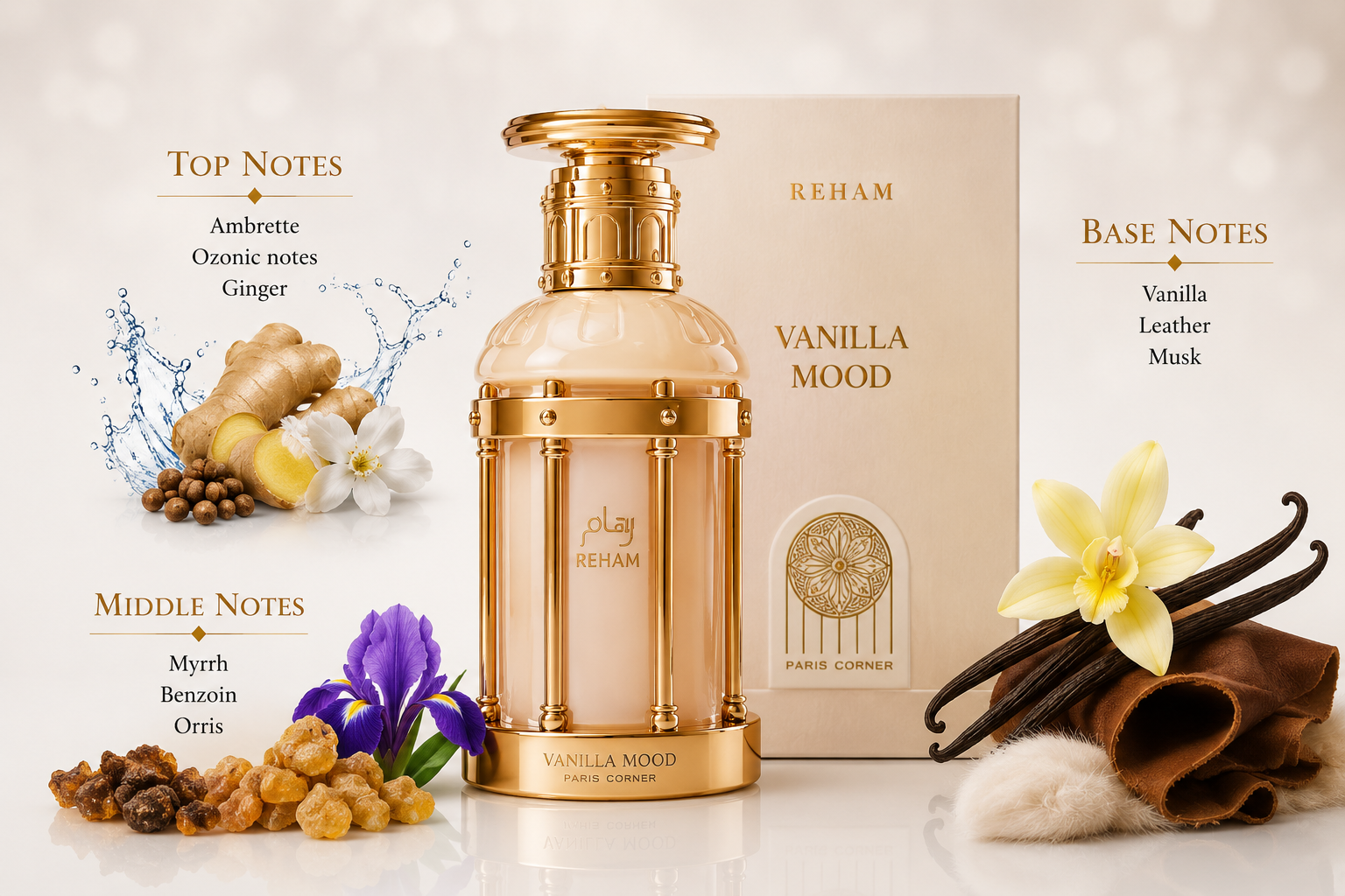 Reham Vanilla Mood Eau de Parfum 100ml by Paris Corner