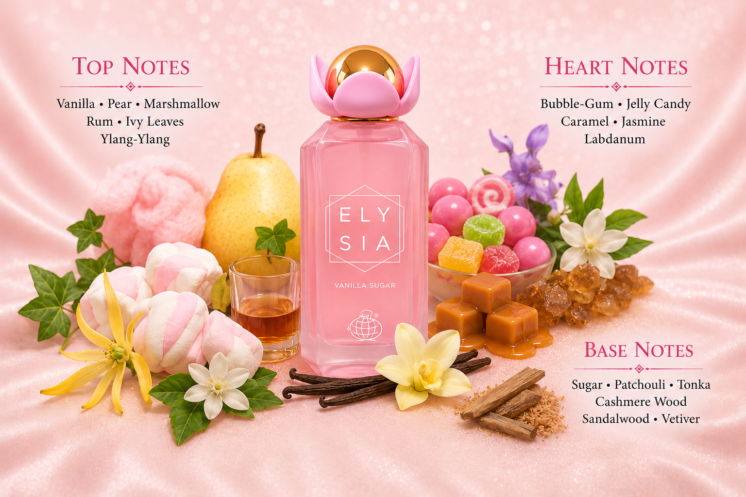 Elysia Vanilla Sugar Eau de Parfum 100ml by Fragrance World