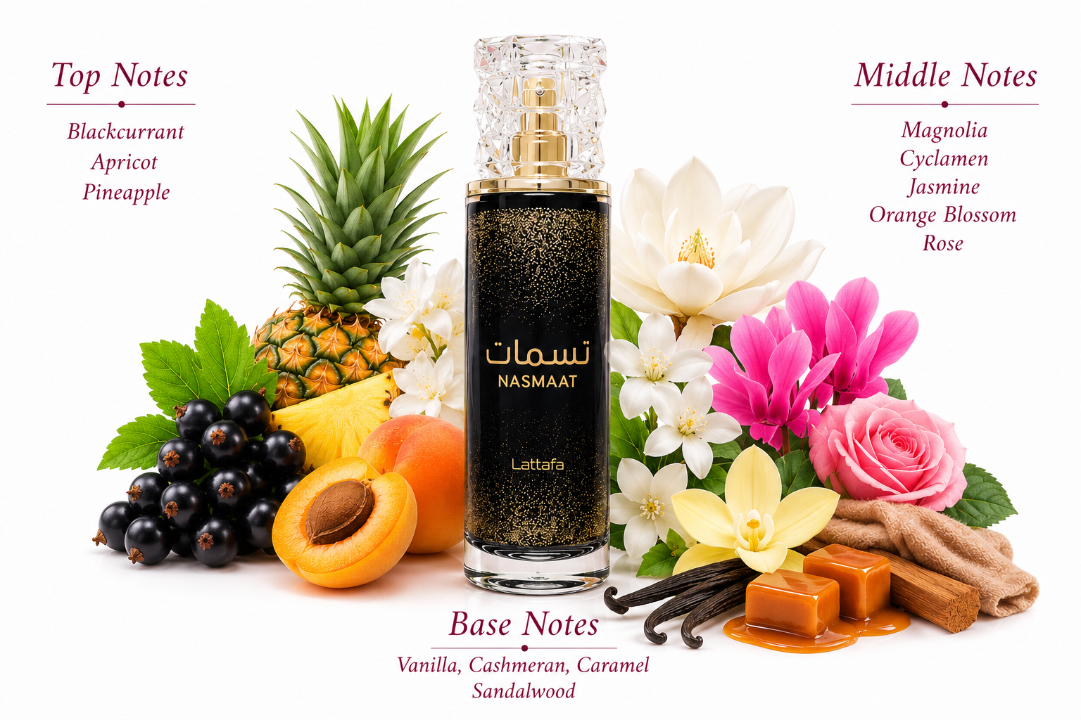 Nasmaat Eau de Parfum 100ml by Lattafa