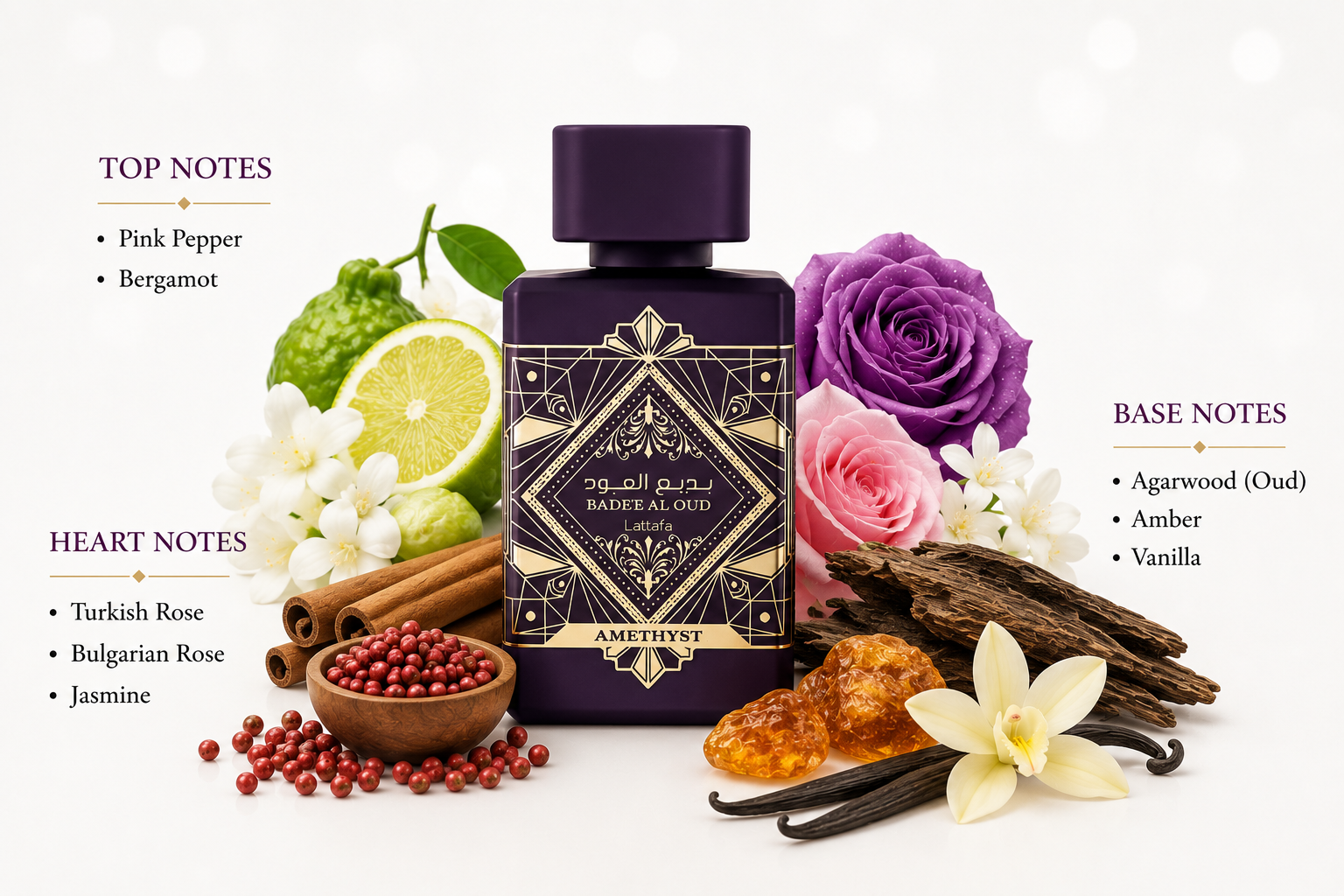 Bade'e Al Oud Amethyst Eau de Parfum 100ml by Lattafa