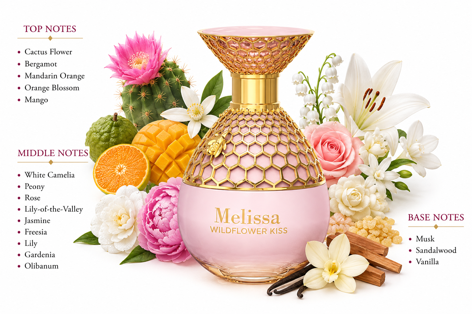 Melissa Wildflower Kiss Eau de Parfum 100ml by Le Chameau