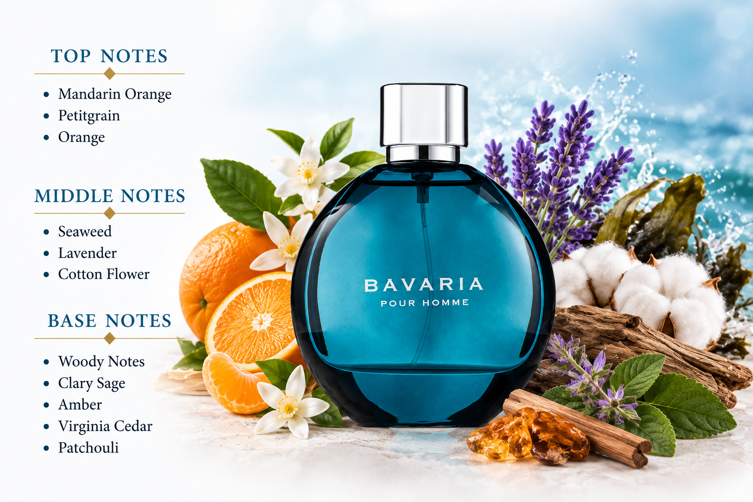 Bavaria Pour Homme Eau de Parfum 100ml by Fragrance World