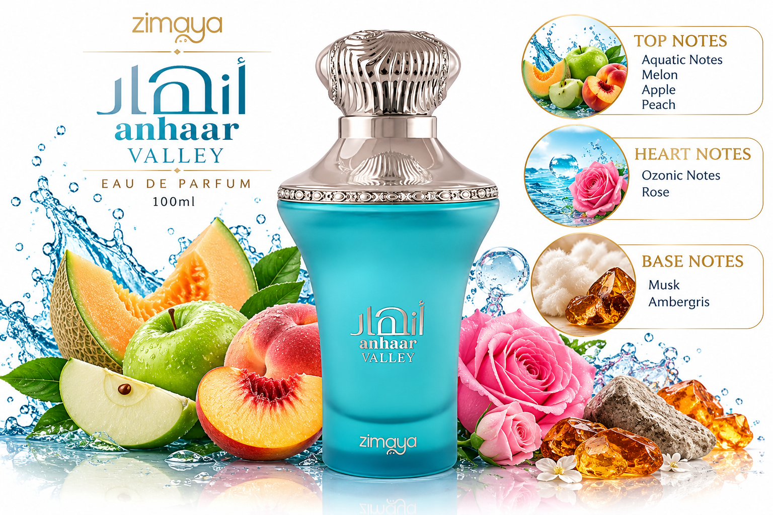 Anhaar Valley Eau de Parfum 100ml by Zimaya