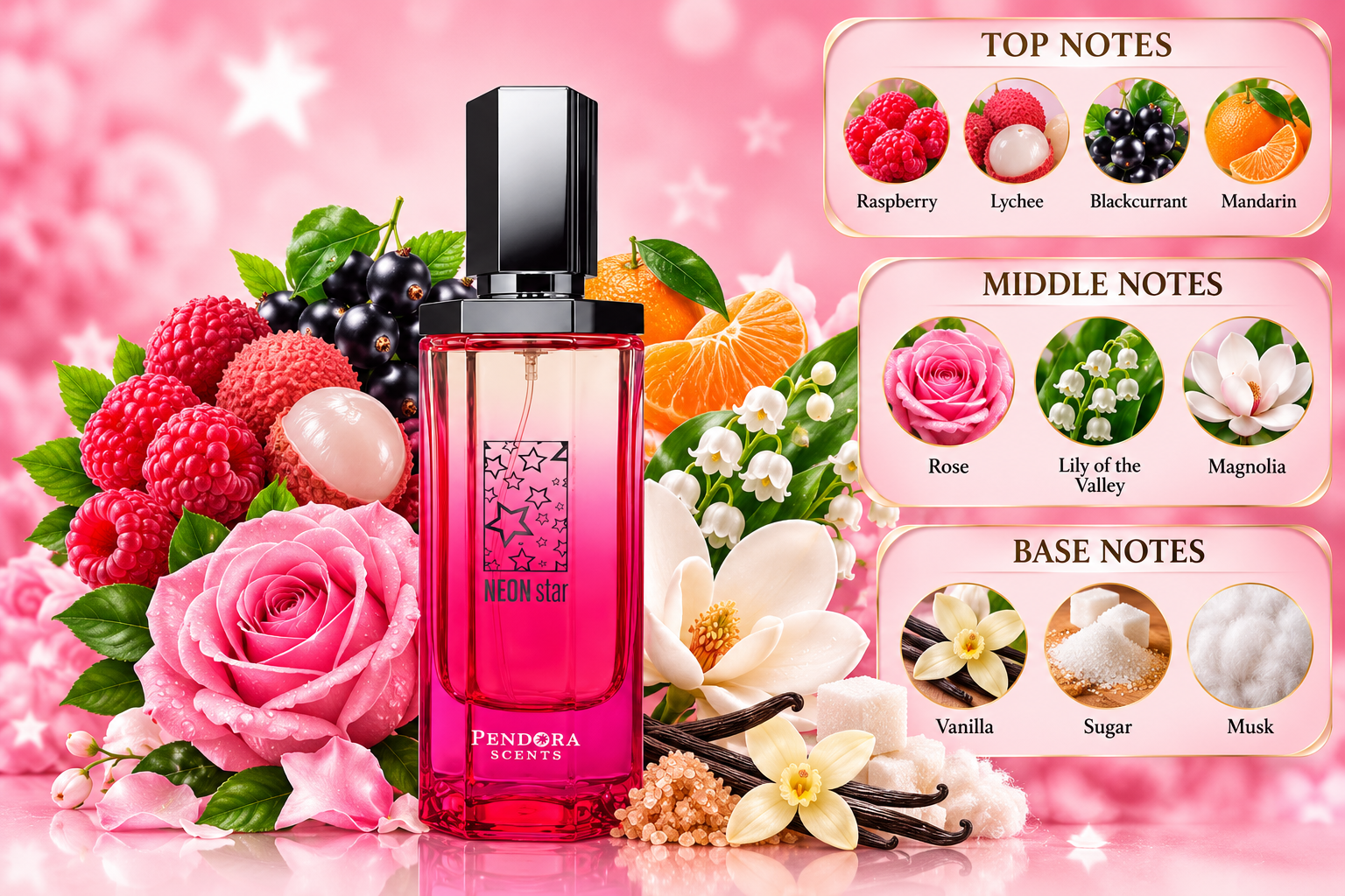 Neon Star Eau de Parfum 100ml by Pendora Scents